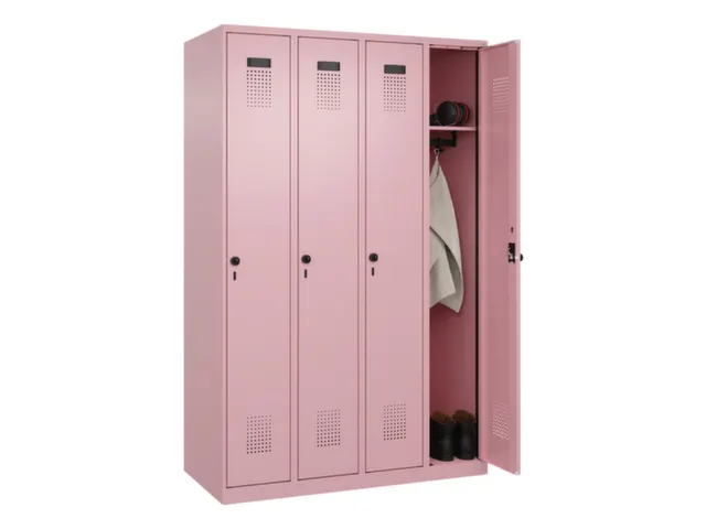 locker,HxBxD 1850x1200x500mm,4vak,vak B 300mm,draaigrendel