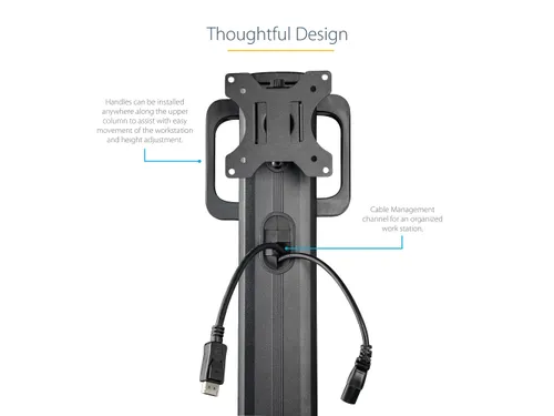 Mobiele Werkplek met Monitorsteun CPU Houder