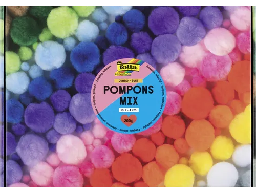 Pompons Folia 200 gram assorti