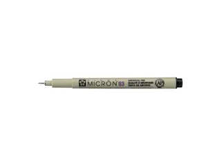 Fineliner Sakura pigma micron zwart 0.35mm - 3