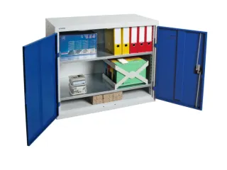 Kast Met Openslaande Deuren 900x1000x500mm 2legborden Staal - 2