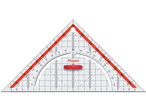 Geodriehoek Maped 028700 26cm 45 Graden Transparant
