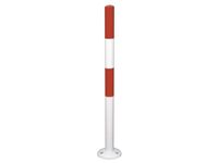 Afzetpaal Om In Te Draaien Ronde Buis D 60Mm H 1 03M Wit/rood