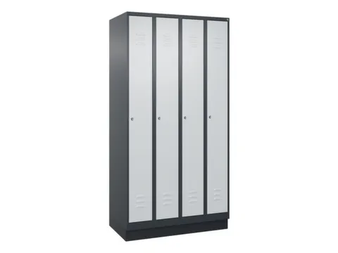 locker,HxBxD 1950x1000x500mm,4vak,vak B 250mm,cil.-slot,sokkel