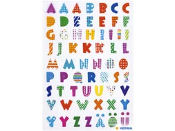 Etiket Herma 6291 Kleurrijke Letters Stone 62 stuks