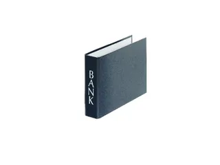 Ordner Bank PP A5 4c m horizontaal zwart - 2