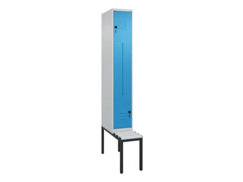 Z-garderobekast,HxBxD 2120x300x815mm,2vak,vak B 300mm,draaigrendel
