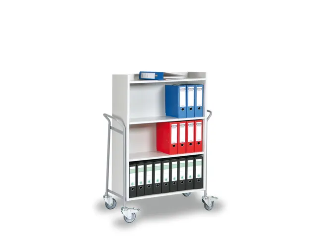 chariot pour classeurs,force 150kg,4plateau(x),plateau Lxl 728x315mm