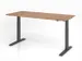 Bureau assis-debout électrique 700-1200x1800x800mm noyer/graphite