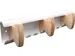 Unilux Wandkapstok Aurora Wit Beukenhout 3 haken