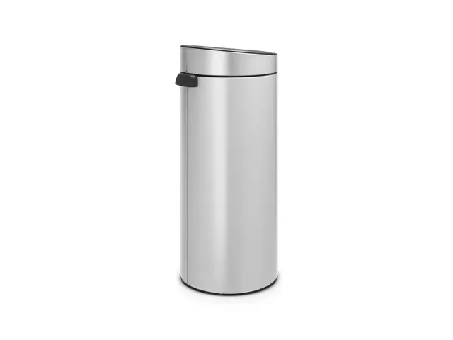 Grote Afvalbak Touch Bin New 30 Liter Metallic Grijs