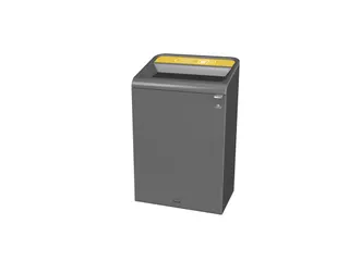 Configure Recyclingstation Papier 125 Liter Antraciet Geel - 1