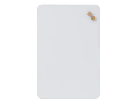 Glasmagneetbord Naga 40x60cm Pure White afgeronde hoeken