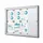 Vitrinebord Quantore luxe 8x A4 B1 gecertificeerd zilver