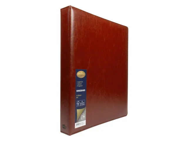 Ringband Multo Hannibal A4 23r O-25mm cognac kunstleder