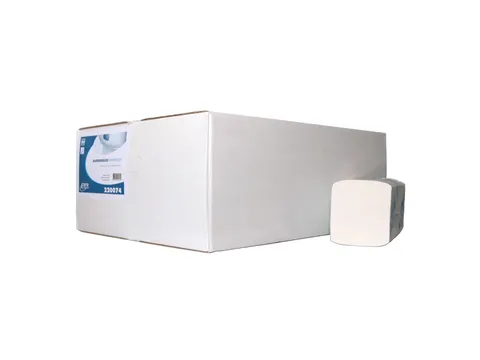 Interfold Vouwhanddoek 3-Laags Hoogwit 22x42 cm