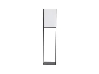 Infostandaard zwart metaal met acryl bord A3 - 5