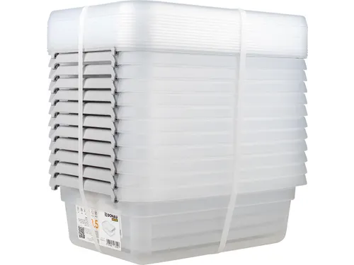 Donau Home Voedseldoos 8,5 Liter transparant kunststof