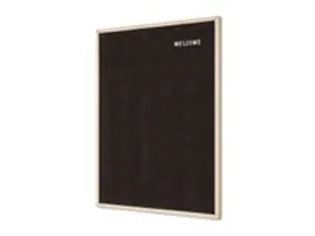 OUTLET Letterbord Zwart 60x80cm met houten lijst Wandmontage