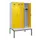 PBM-locker met bank,HxBxD 2120x1200x815mm,4vak,vak B 300mm