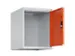 opzetkast,v. locker,1vak.,vak B 400mm,HxBxD 500x400x500mm,vleugeldeur