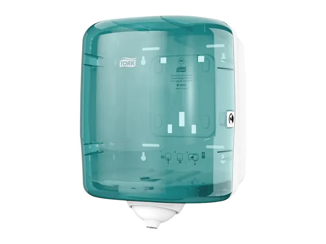Reflex Vel-voor-Vel Centerfeed Dispenser Wit/Turquoise Kunststof M4