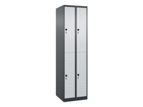 dubbeldekse locker,HxBxD 1850x500x500mm,2x2vak.,vak B 250mm