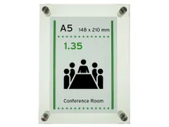 Menoor Deurbord Premium Glasslook A5 Plexiglas