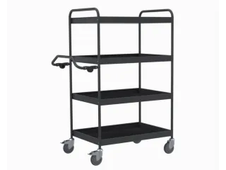 Etagewagen,Draagverm. 200Kg,4Etage(S),Rubberen Mat - 1