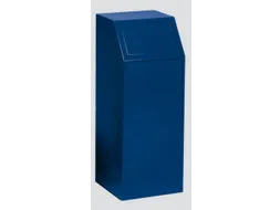 afvalverzamelaar 1x68l HxBxD 1000x400x400mm binnenbak staal Blauw