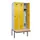 locker met bank,HxBxD 2120x900x815mm,3vak,vak B 300mm,draaigrendel