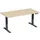 Elektrisch ihv bureau,HxBxD 630-1280x1600x800mm,blad esdoorn