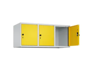 opzetkast,v. locker,3vak.,vak B 400mm,HxBxD 500x1200x500mm - 1