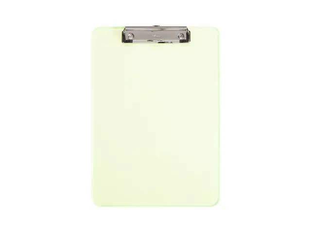 Klembord MAUL A4 staand transparant PS neon geel