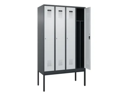 locker voor scheiding van kleding,HxBxD 2120x1200x500mm,4vak