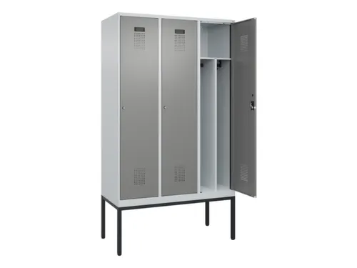 locker voor scheiding van kleding,HxBxD 2120x1200x500mm,3vak