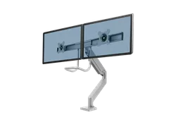 Monitorarm Fellowes Eppa voor 2 Schermen Crossbar Zilver