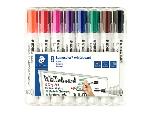 Whiteboardmarker Staedtler Lumocolor 351 set à 8 stuks assorti