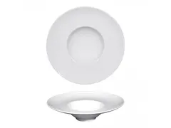 Voorgerecht/dessert Porselein Bord 24cm wit