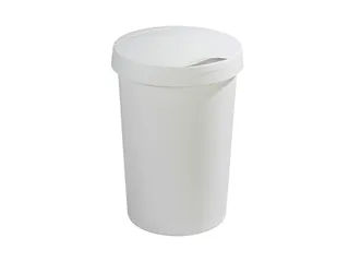 Afvalbak Twinga klepdeksel 45 Liter Wit - 1
