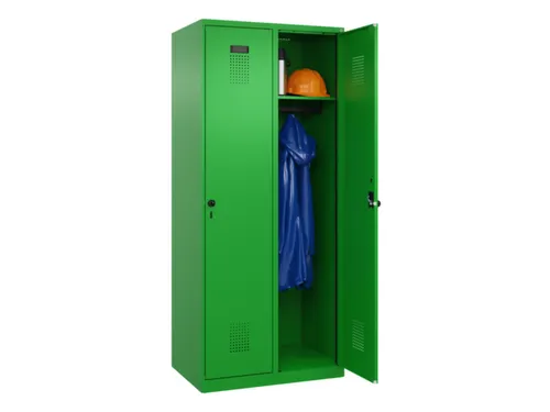 locker,HxBxD 1850x800x500mm,2vak,vak B 400mm,draaigrendel
