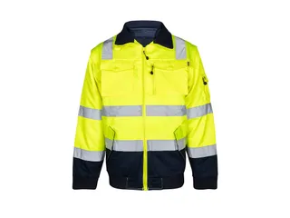 OXXA Agatha 0962 pilotjack Maat XXL fluor geel/marineblauw - 1