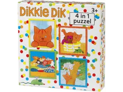 Bambolino Toys Puzzel Dikkie Dik 4in1 puzzel 4+6+9+16 stukjes