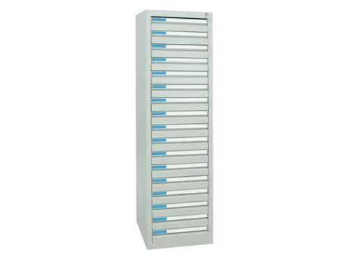 ladekast,HxBxD 1800x500x500mm,17lade(n),centr. vergrendeling
