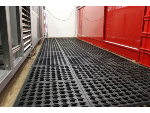 werkplek-vloerbedekking,modulesysteem,LxB 900x900mm,nitril,zwart
