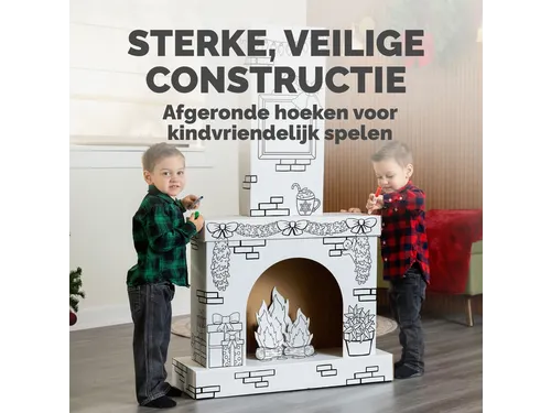 Kartonnen Openhaard XL Bankers Box Play inkleurbaar