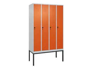 locker,HxBxD 2120x1200x500mm,4vak,vak B 300mm,draaigrendel - 1