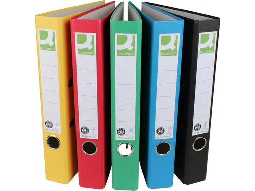 Q-CONNECT ordner A4 rug 5 cm Recycolor papier + PP Assorti kleuren
