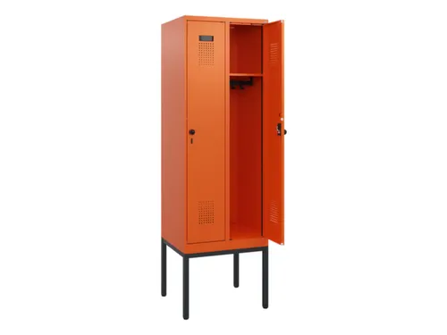 schoollocker,HxBxD 1950x600x500mm,2vak,vak B 300mm,draaigrendel