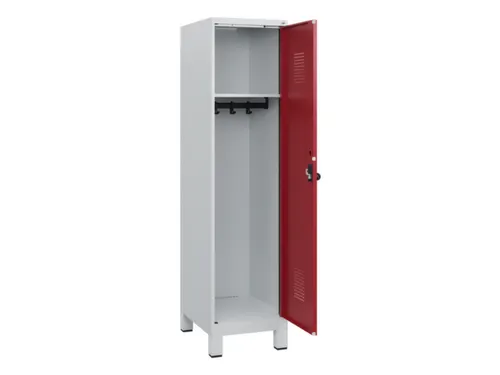 schoollocker,HxBxD 1630x400x500mm,1vak,vak B 400mm,draaigrendel,voeten